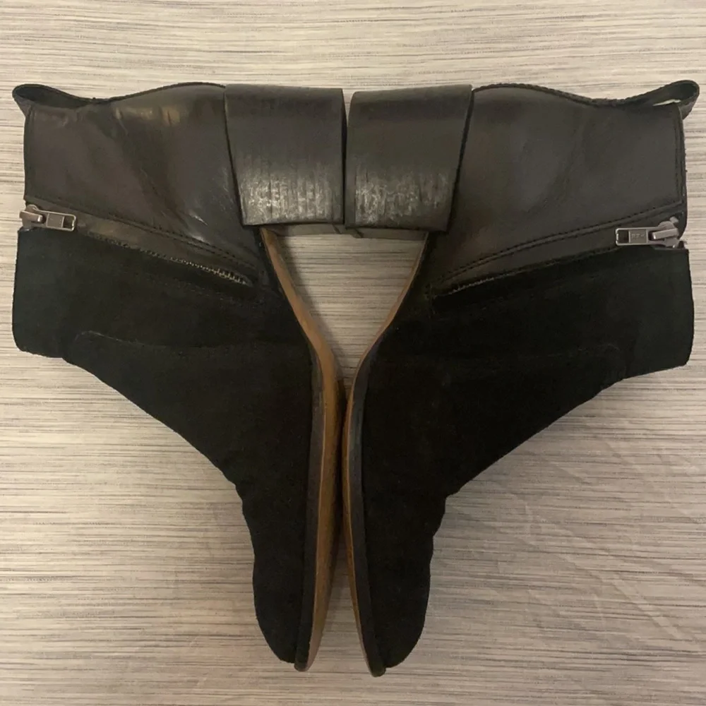 Madewell The Asher Boot in Suede & Leather, Black Sz 8.5 - Picture 4 of 12